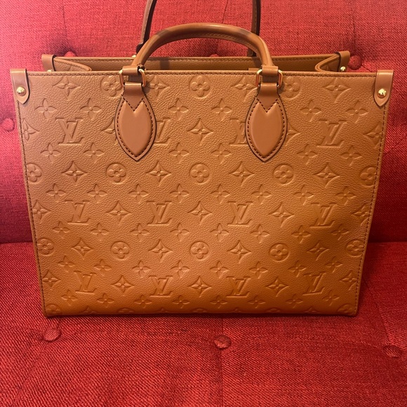 Louis Vuitton Cognac Monogram Tote - Picture 1 of 9
